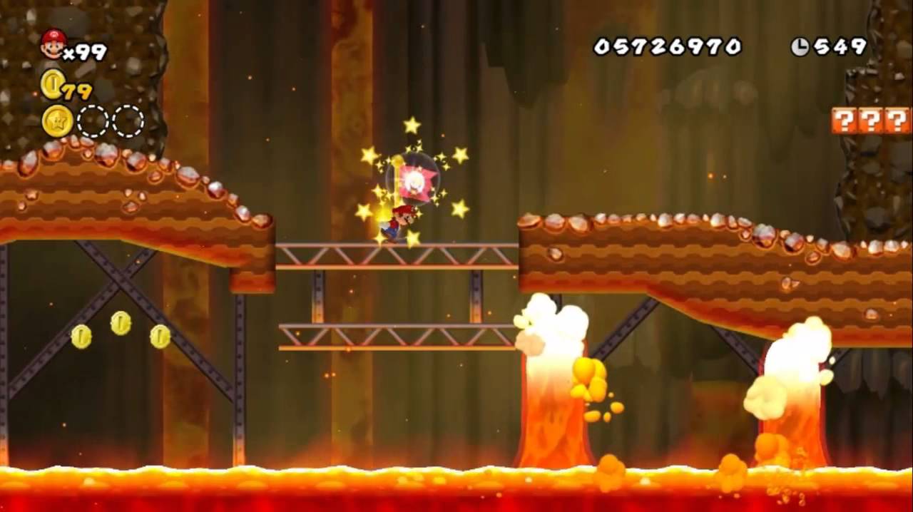 Newer Super Mario Bros Wii # World 8-7 Magmaworks Factory