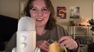 asmr crochet and ramble 🧶🧶🧶