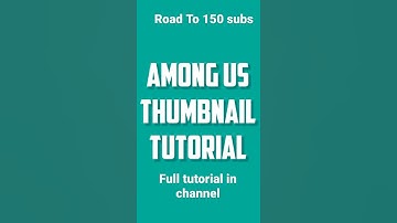 Among us thumbnail tutorial #shorts
