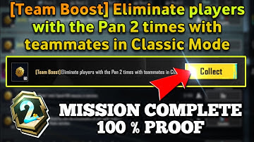 [Team Boost] Eliminate players with the pan 2 times with teammates in classic mode