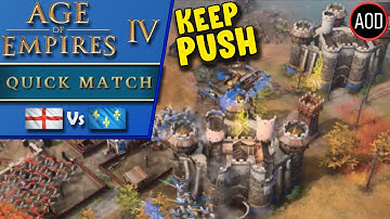Age of Empires 4 | Quick Match - 1v1 | English v French | Tower Push