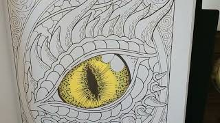 Creyart Coloured Pencils - Review & Colour Dragons Eye screenshot 5