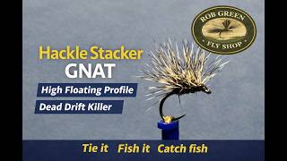 Hackle Stacker Gnat | High Floating Dry Fly #flytying #flyfishing #tutorial
