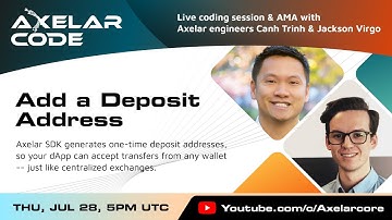 Axelar Code: Cross-Chain Deposit Address