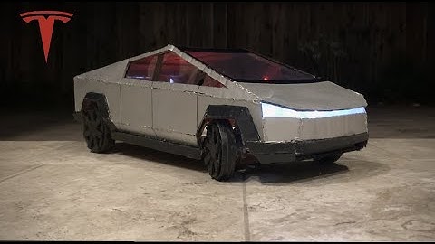 DIY Tesla Cybertruck RC Car Made from Cardboard!