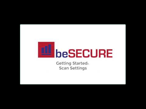 beSECURE - Scan Settings