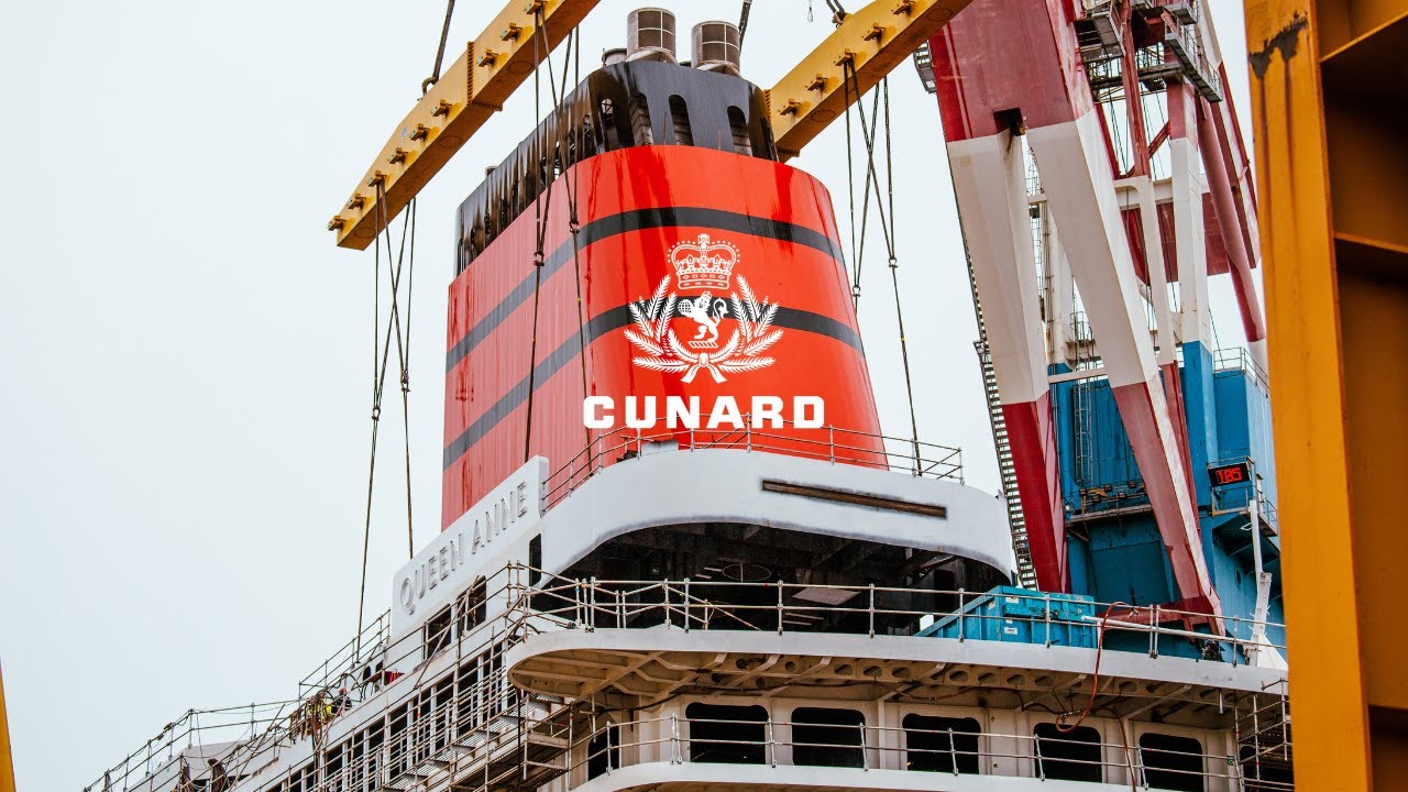 Cunard | Queen Anne | Funnel Lift