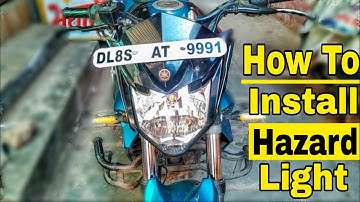 How To Install Hazard Light || Yamaha FZS || by Amit zone