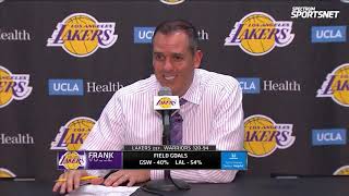 Frank Vogel on Kyle Kuzma's role, LeBron James setting the tone and the Lakers bench stepping up