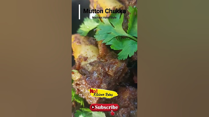 Mutton Chukka | Madurai Style Recipe | No Kitchen Rules from Thredha's Kitchen | South Indian Recipe