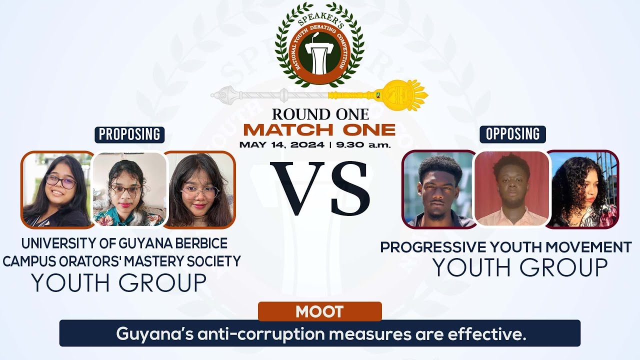 Speaker's National Youth debating Competition 2024 Round 1 (Match 1 ...