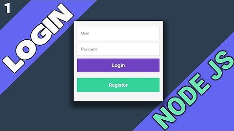 1/5 - LOGIN con Node Js y MySQL - Intro - Instalación