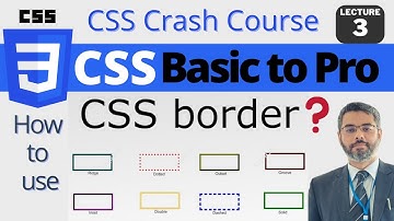 CSS Border Property tutorial | how to use Border property in CSS | CSS Crash Course #3
