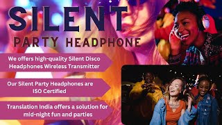 Silent Party Headphone is a  new trend  in the entertainment world #silentdisco #silentparty