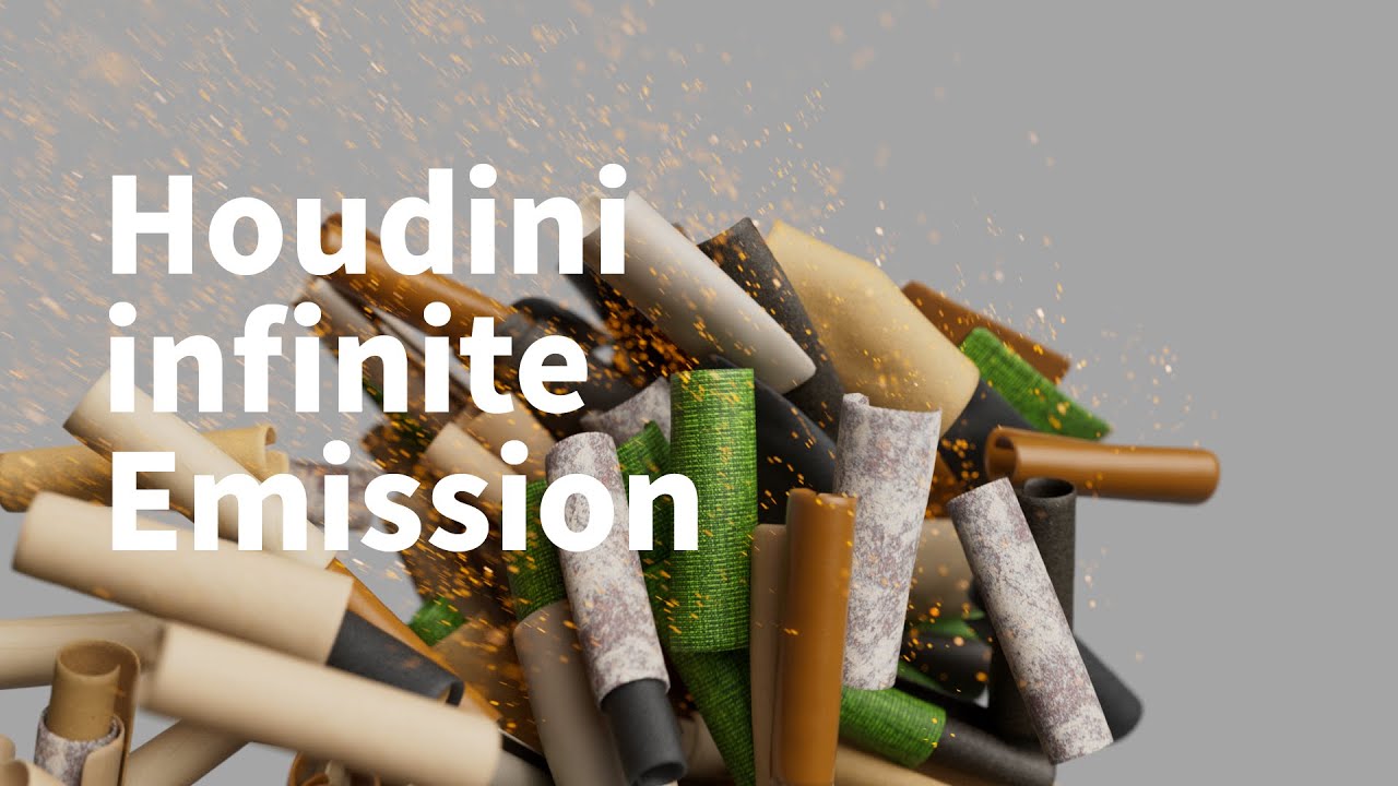 [Houdini tutorial]Houdini infinite emission vellum and how to control