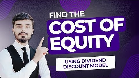 Cost of Equity using Dividend Discount Model (DDM)||Finance Tutorial Explained with Example in Excel