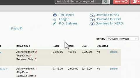 DesignerLogic: import purchase orders to Quickbooks Desktop