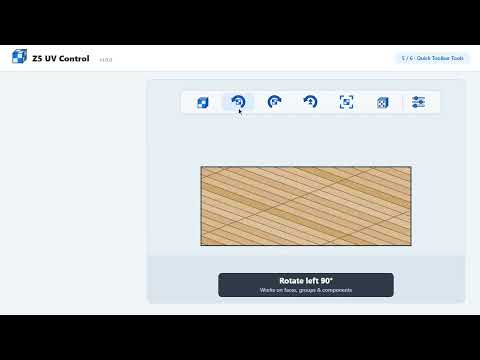 Z5 UV Control for SketchUp — UVW Texture Projection Plugin