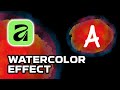 Tutorial Affinity Canva, Cara Membuat Desain Efek Water Color