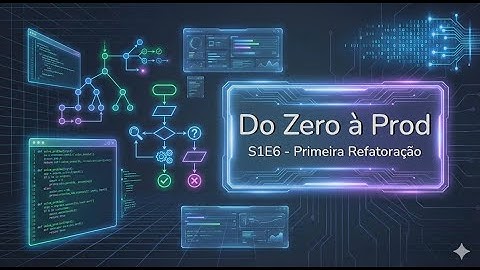 Do zero à prod | S1E6 - Primeira refatoração do projeto