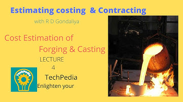 Estimating Forging Cost| Estimating Costing Contracting | Mechanical Engg | Gujarati | 18 | With RG
