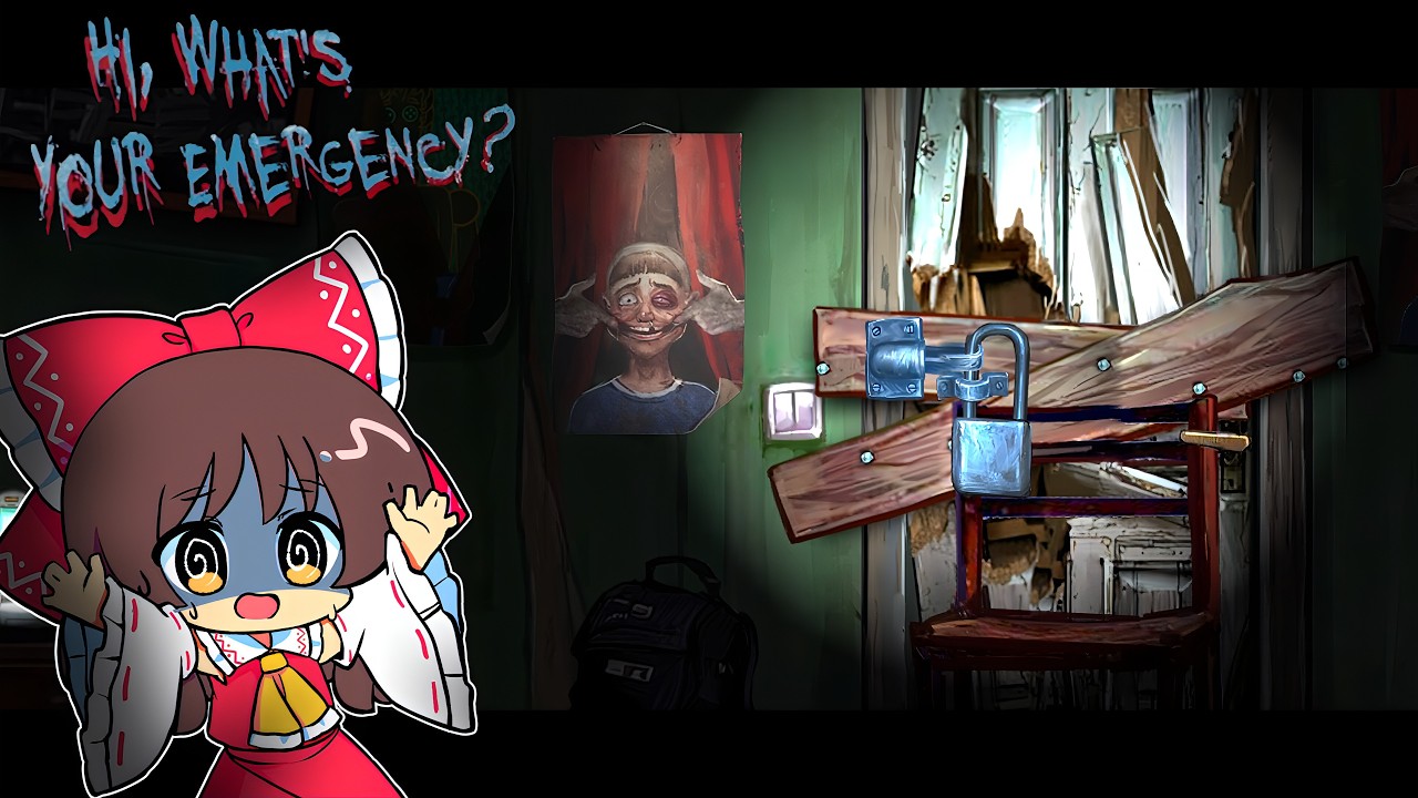 【ゆっくり実況】実際にあった虐待している両親がドアを壊す前に警察へ通報するゲーム【ホラーゲーム】