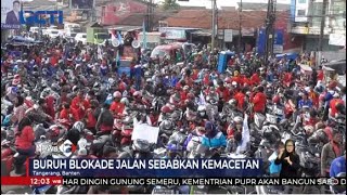 Ambulans Terjebak Aksi Unjuk Rasa Buruh Tuntut Kenaikan Upah di Tangerang #SeputariNewsSiang 07/12
