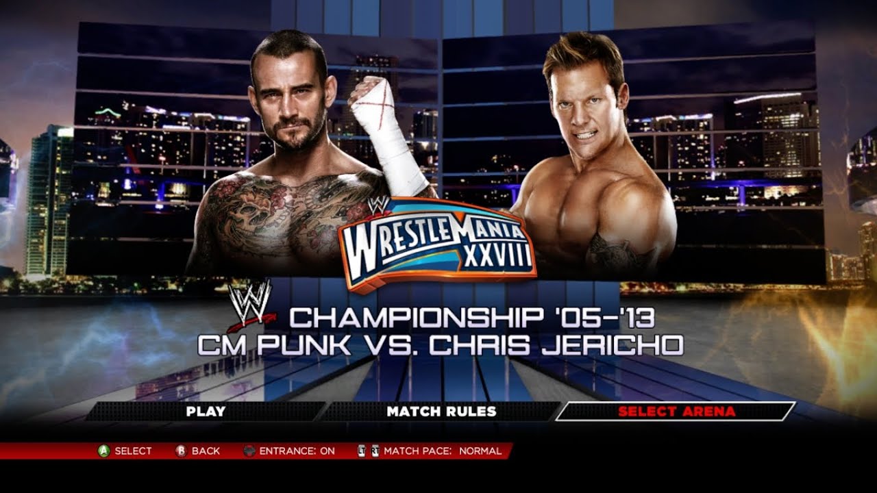Wwe 2K14:30 Years of WrestleMania # 42 Cm Punk vs Chris Jericho (WrestleMania 28)