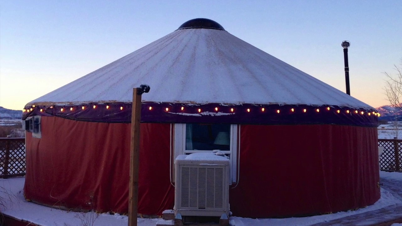 Stucco Yurt with latex cement roof. YouTube