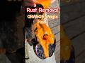 Deep Rust Removal || Magic Orange Foam, RESTORES Rusted Old Big Lock 🏎️✨ #shorts