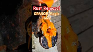 Deep Rust Removal || Magic Orange Foam, RESTORES Rusted Old Big Lock 🏎️✨ #shorts