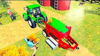 Tractor Thresher 3D Farming Game #2 screenshot 4