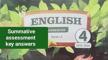 4th std term-1 English workbook summative assessment key answers…2025-26