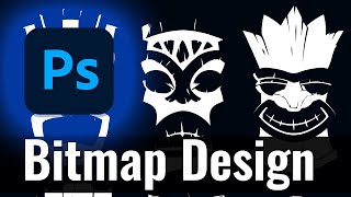 Bitmap Design for Print || Adobe Photoshop Tutorial