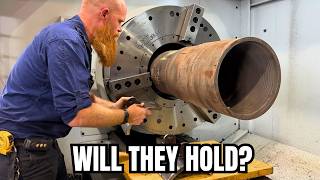 Can Our Custom Jaws Hold a 1-Ton Drill Rod (Without Slipping!)
