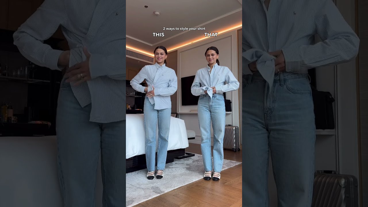 THIS Or THAT 2 Ways To Style A Shirt Subscribe For Daily Fashionhacks Hacks