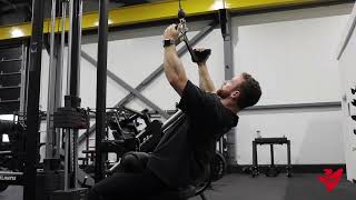 Pulldown - Lean 45° - Medium Grip - Semi-Supinated - 1 & 1/4  | Exercice Demo