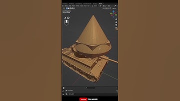 Modeling a Tiger Tank in Blender (Arijan) #shorts #blender #tutorial