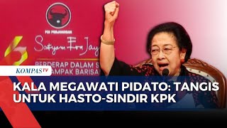 [FULL] Kompilasi Pidato Megawati di Kongres PDIP: Tangis untuk Hasto, Sindir KPK-Dukungan ke Prabowo