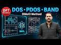 Lecture No. 10 - DOS, PDOS & Band Structure of MoS₂ using DMol³ | Material Studio