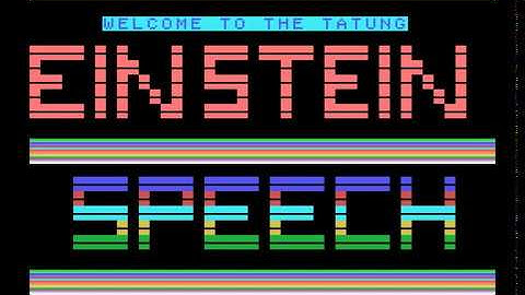 Tatung Einstein Speech Synthesiser on MAME