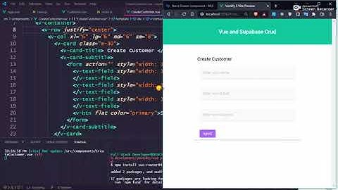 building to deploy vue and supabase crud in one video 🔥🔥🔥🔥