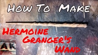 How to Make Hermoine's Wand from the Harry Potter Movies DIY Prop Making Music: Dorks by Aesop Rock