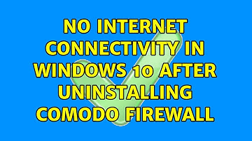 No Internet Connectivity in Windows 10 after uninstalling Comodo Firewall (2 Solutions!!)