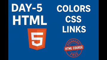 HTML Day-5: Colors | Links | Style| CSS | HTML Tutorial in Hindi | #trending #viral #day5