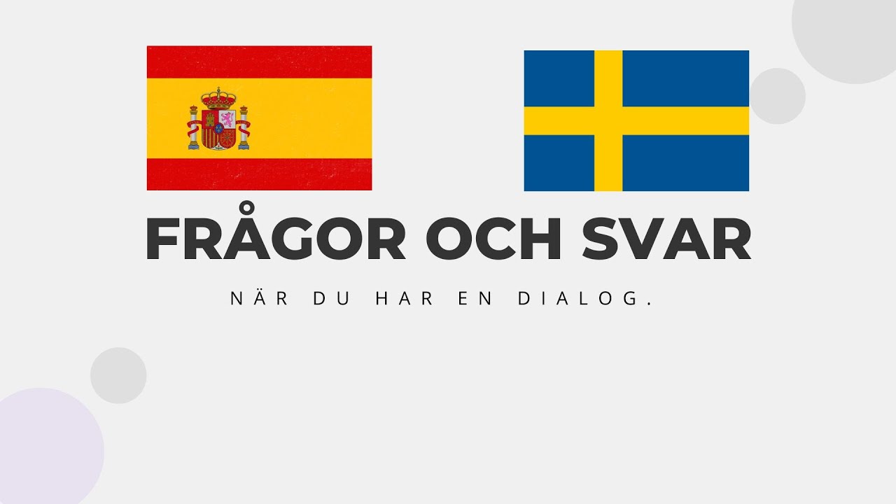 Träna Dialoger på spanska | Frågor och svar