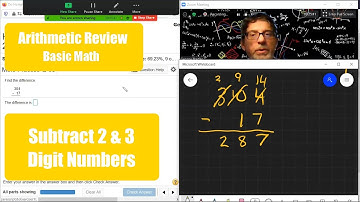 Subtract Two- and Three-Digit Numbers