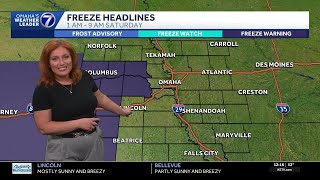 Cool and windy Friday afternoon for Omaha area