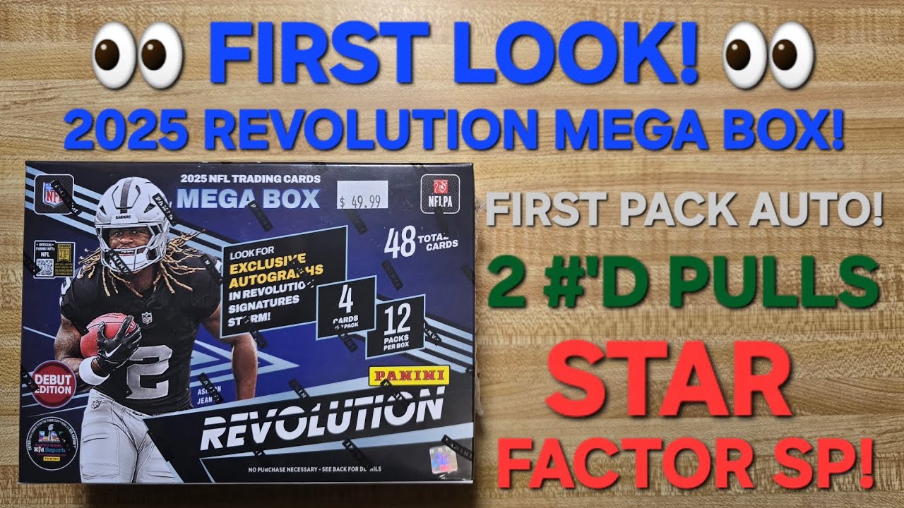 2025 Revolution Football Mega Box - FIRST LOOK! STORM PARALLELS! FIRST PACK AUTO! NUMBERED HITS!