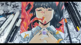 Speed Drawing - Kikyou / Inuyasha/ スピードドローイング - (桔梗 / 犬夜叉) screenshot 5
